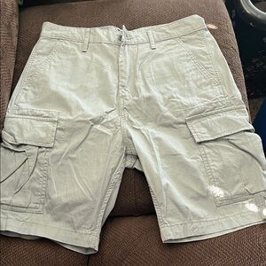 Levi's Light Gray Cargo Shorts for Men